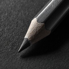 Close-up of a graphite pencil tip