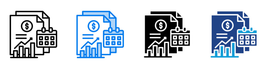 Plan icon set multiple style collection