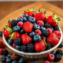 Obraz premium berries on a plate