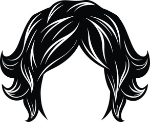 hair foil on white background.eps