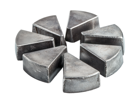 Metal Wedge Blocks Circle