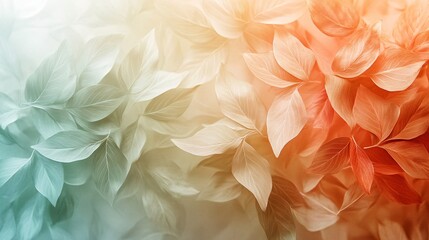 A beautiful, detailed close-up of colorful leaves.