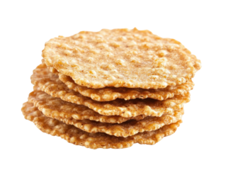 Stack of Crispbread on Transparent Background