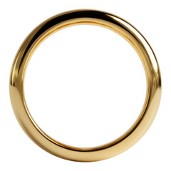 Elegant Golden Circular Frame for Background Use