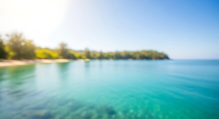 Completely Blurred Beach Scene, Ocean Blur