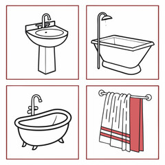 Bathroom fixtures and accessories sink faucet