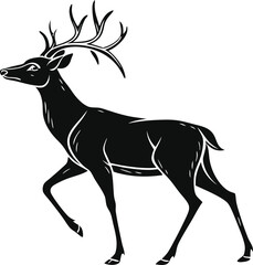Cartoon Deer Vector – Forest Animal Illustration in Minimal Style