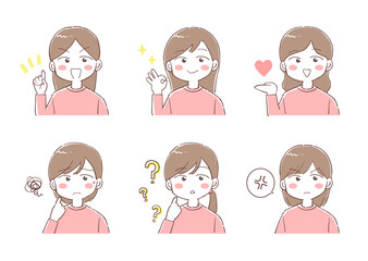 女子かわいいポーズ