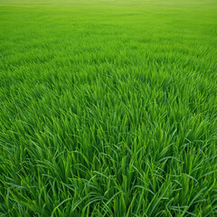 Obraz premium Lush green grass meadow background