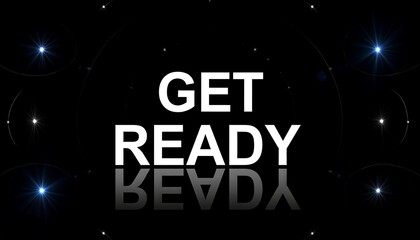 Motivational message on dark background