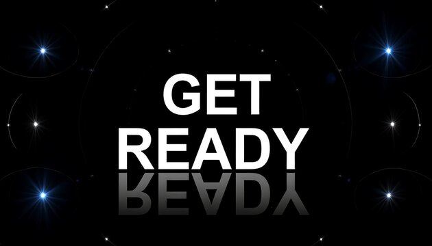 Motivational message on dark background