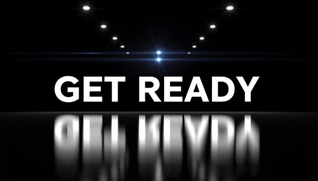 Motivational text, reflective surface