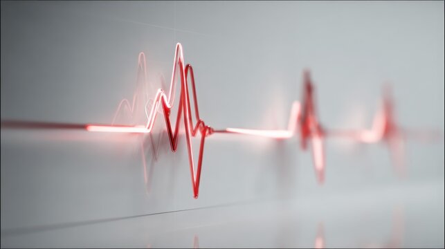 Abstract EKG graphic