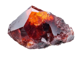 Vibrant Red Garnet Crystal