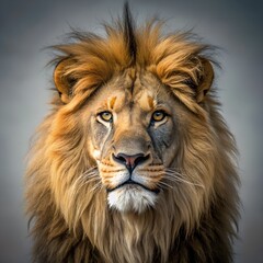 Fototapeta premium lion head portrait