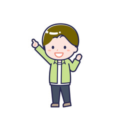 私服の10代／ななめ／男性 05