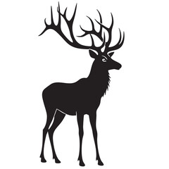 Cartoon Deer Vector – Forest Animal Illustration in Minimal Style