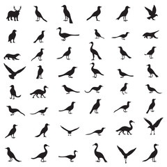 Wild Animal Vector Bundle – Fox, Elephant, Giraffe, Deer, Tiger, Lion, Horse – Cartoon Clipart Set

