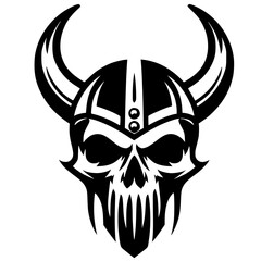 Viking design silhouette