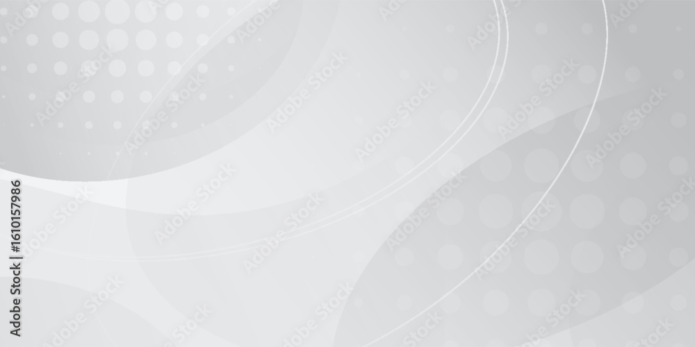 Wall mural white geometric abstract background overlap layer on bright space with lines effect decoration. mode