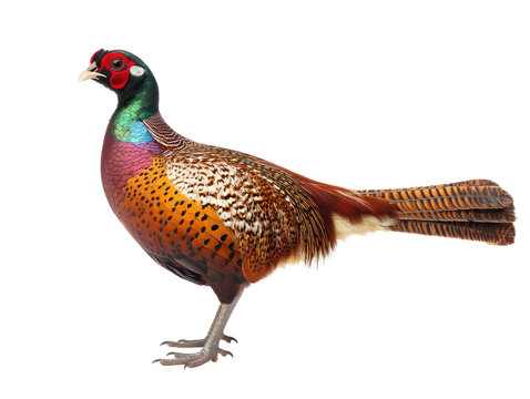 Colorful Pheasant Side Profile - Powered by Adobe