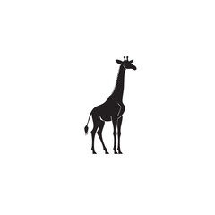 Giraffe Vector Art – Cute Cartoon Jungle Animal in Hand-Drawn Style