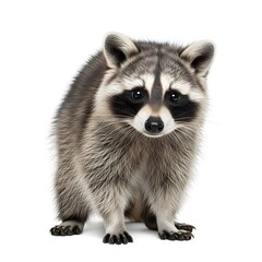 Obraz premium Raccoon Showing Teeth in Joyful Pose