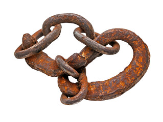 Obraz premium Rusty Chain Links