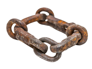 Rusty Metal Chain Links