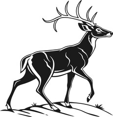 Cartoon Deer Vector – Forest Animal Illustration in Minimal Style