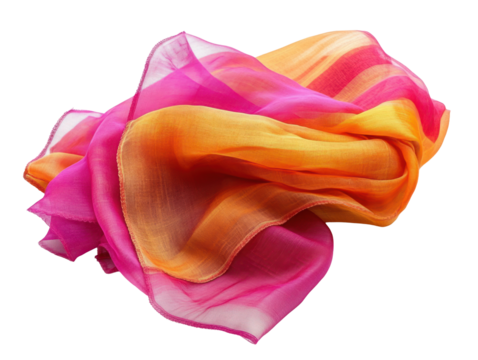 Vibrant Flowing Silk Scarf