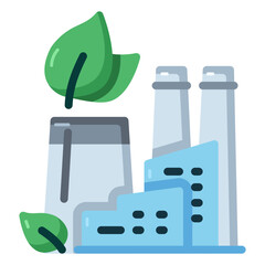 Green Factory Icon