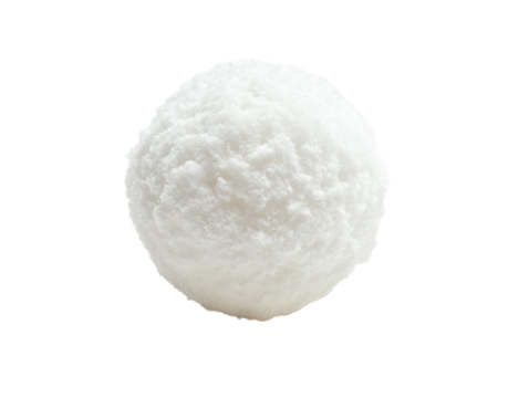 Snowball Isolated on Transparent Background