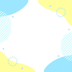 夏イメージの爽やかな流体フレーム