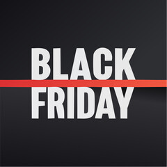 Black Friday Promo: Bold text proclaiming the day's discounts. A graphic with the phrase 'Black Friday,' overlaid by a subtle red line, indicating the start of shopping day!