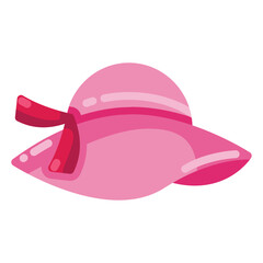 pamela pink hat with pink ribbon