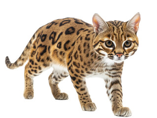 Spotted Bengal Cat Walking