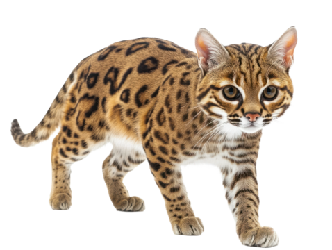 Spotted Bengal Cat Walking