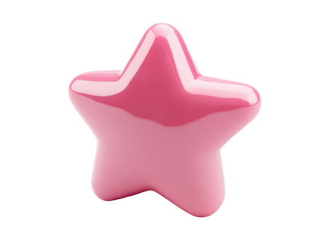 Pink Glossy Star Figurine