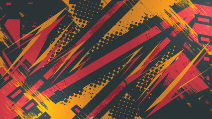 Energetic Grunge Slash Vector Background