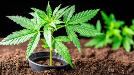 High-tech control room monitoring cybersecurity operations futuristic environment digital displays aerial view tech concept