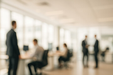 Business office environment inspires teamwork collaboration communication and productivity focus