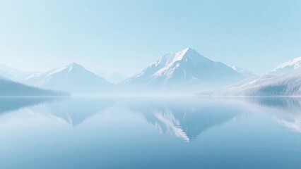 Calm Mountain Reflection in a Serene Lake