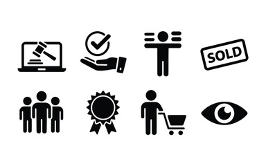 Business icon set