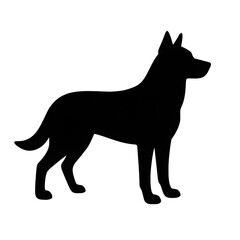 ‎Create a dog vector style with white background