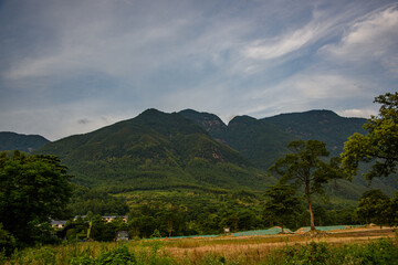 Naklejka premium landscape in the mountains