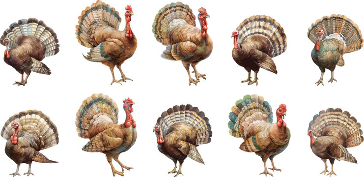 turkey watercolor clipart