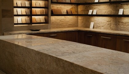 Top view on boards of mdf material
2