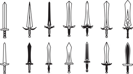 sword icon set