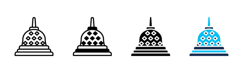 Monument icon sheet multiple style collection